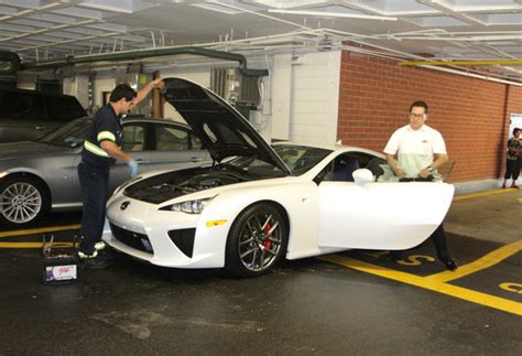 Lexus of north hills уэксфорд, аллеени каунти, пенсильвания. Paris Hilton's LFA Breaks Down In Beverly Hills ...