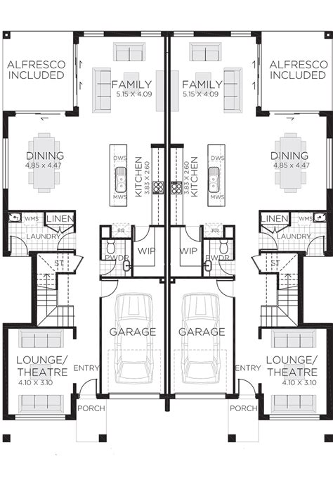 Verona Duplex Design Dual Occupancy Homes Rawson Homes Duplex