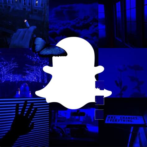 Snapchat Logo 💙 Dark Wallpaper Iphone Iphone Wallpaper Themes Blue