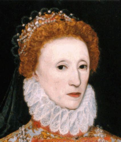 England unter köngin elisabeth i. Queen Elizabeth ich Profil Gemälde in Farbe-Vektor-Bild ...