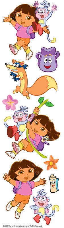 Dora The Explorer Stickers Dora The Explorer Dora Nickelodeon