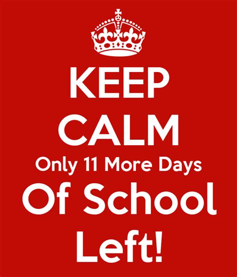 How Many More Days Of School Do We Have Left School Walls