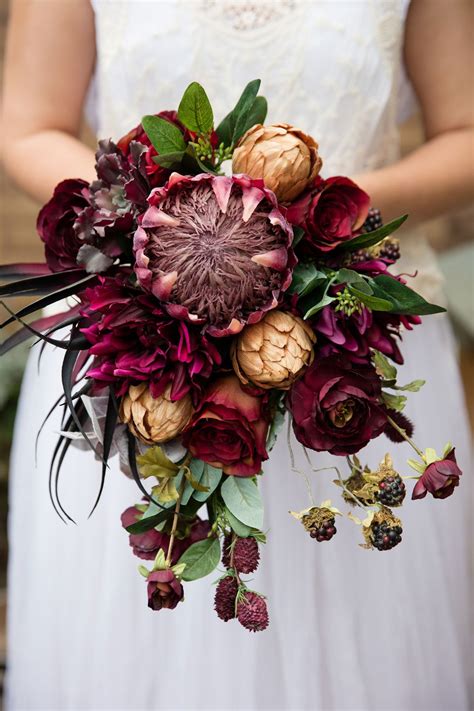 Burgundy Bridesmaid Bouquets