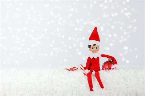 Snowing White Background Elf On The Shelf Photography Etsy Elf On