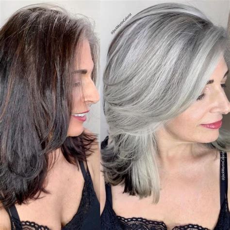 Jack Martin Colorist Showcases How Beautiful Natural Gray Hair Actually Is Colori Dei Capelli