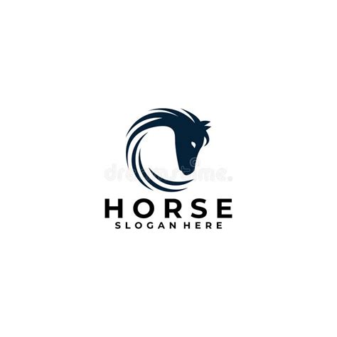 Horse Logo Design Vector Isolated Stock Vector Illustration Of Mane