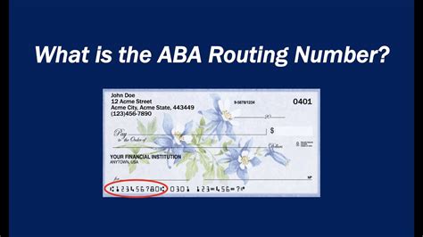 What Is An Aba Routing Number Youtube