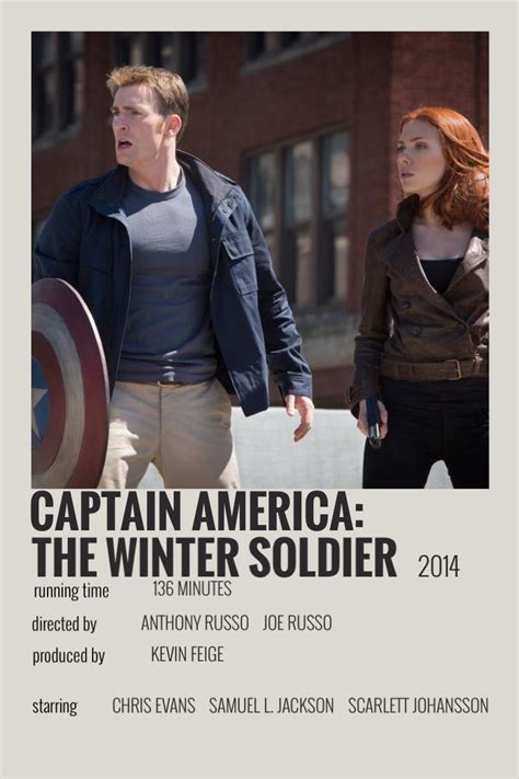 Captain America The Winter Soldier Polaroid Poster Captain America