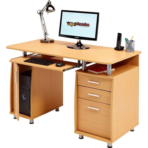 Office Desks Computer Desk With Storage And A4 Filing Drawer Home