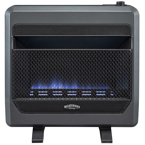 Bluegrass Living Natural Gas Vent Free Blue Flame Gas Space Heater Wit