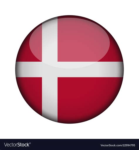 Maybe you would like to learn more about one of these? Denmark flag in glossy round button of icon Vector Image