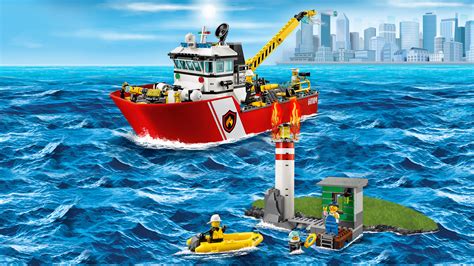 Lego City Fire Boat 60109 Cool Toy For Kids Building Sets Amazon Canada