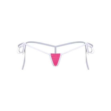 YONGHS Femme Micro String Ficelle Sexy Hot Bikini Thong G String T Back Underwear Rose