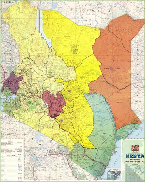 Printable Map Of Kenya Printable Maps