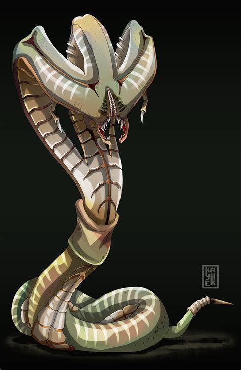 Dragon Snake Monster Illustration Art Creature Fantasy Fantasy