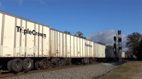 Ns Tractor Trailer Train With Over 115 Trailers Sugar Valley Ga