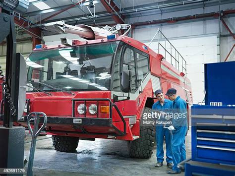 Fire Truck Maintenance Photos And Premium High Res Pictures Getty Images
