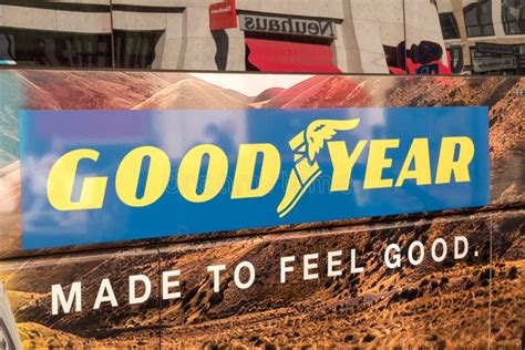 Goodyear Tire And Rubber Company Sign Editorial Stock Image Image Of Goodyear Shop