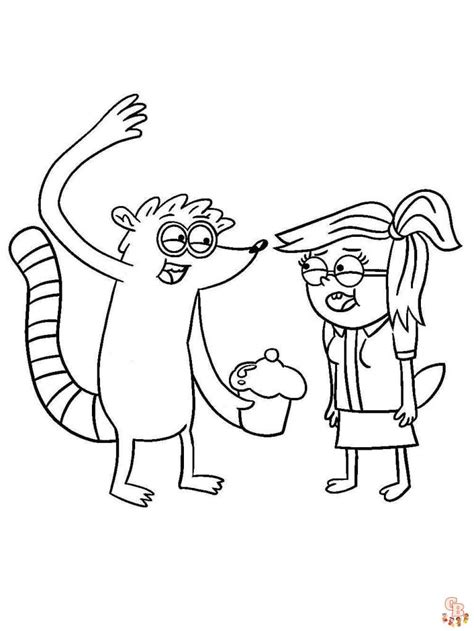 Enjoy Your Favorite Cartoon Characters With Regular Show Coloring Pages