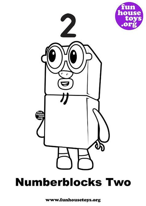 Fun House Toys Numberblocks Coloring Pages For Kids Coloring For