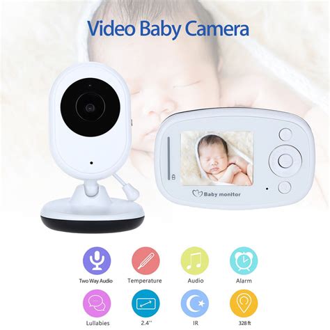 Blueskysea Wireless Digital Night Vision Video Baby Monitor Camera Two