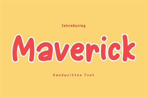 Maverick Font By Brown Cupple Fonts · Creative Fabrica