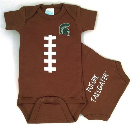 Michigan State Spartans Future Tailgater Brown Football Baby Etsy
