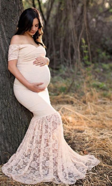 70 Maternity Photoshoot Ideas 20 Lace Maternity Gown Maternity