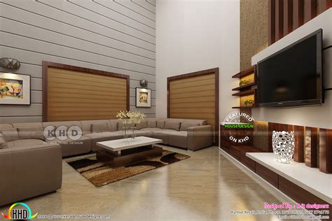 Dining Area And Living Interior Designs Kerala Home