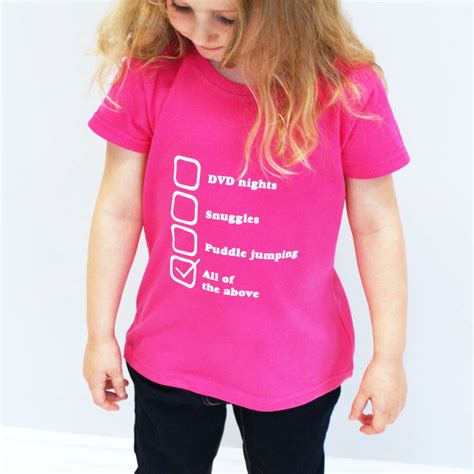 Personalised Childs Fav Things T Shirt By Sparks And Daughters