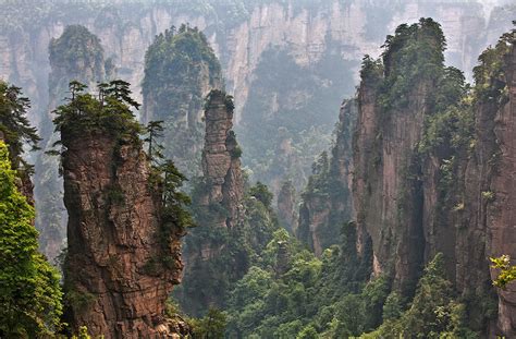 The Avatar Mountains China Zhangjiajie National Park One Step 4ward