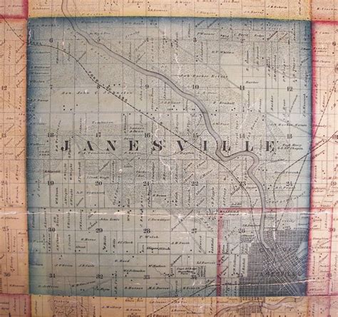 1858 Map Janesville Twp - ROCK COUNTY GENEALOGICAL SOCIETY