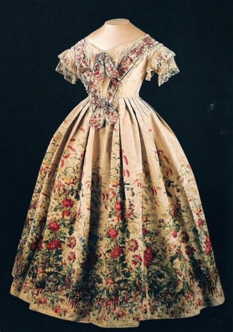 Queen Victoria Wore This Full Skirted Dress In 1855 When She Visited