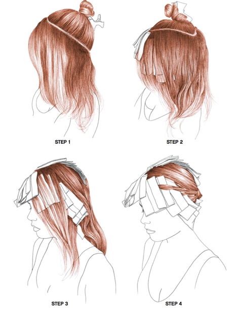 Long Hair Foil Placement Diagrams