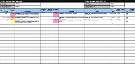 In project management the issue log is used to document issues, assess their impact on the project and develop actions that can be taken to remove the issue, or reduce its impact. 13 Free Sample Issue Log Templates - Printable Samples
