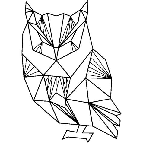 Resultado de imagen de dessin geometrique hibou | Geometrische kunst