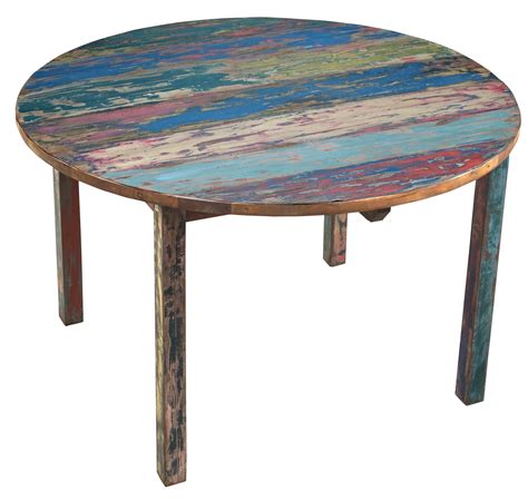 By dprovenzano18 in workshop woodworking. Round Dining Table made from Recycled Teak Wood Boats, 48 ...