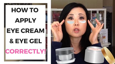 How To Apply Eye Cream And Eye Gel Correctly Youtube