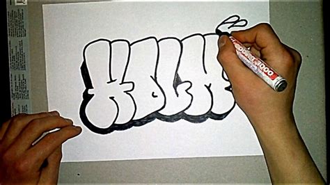 See more ideas about easy graffiti, graffiti, tattoo drawings. How to draw a easy throwie/ graffiti #1 - YouTube