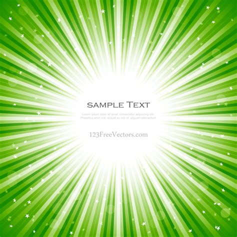 Abstract Green Starburst Background Vector Download Free