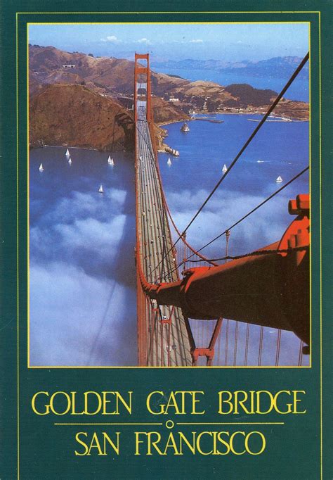 Golden Gate Bridge Postcard Hagins Collection California Postcard