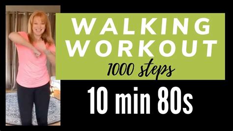 10 Min 80s Walking Workout 1000 Steps Walk At Home Easy To Follow