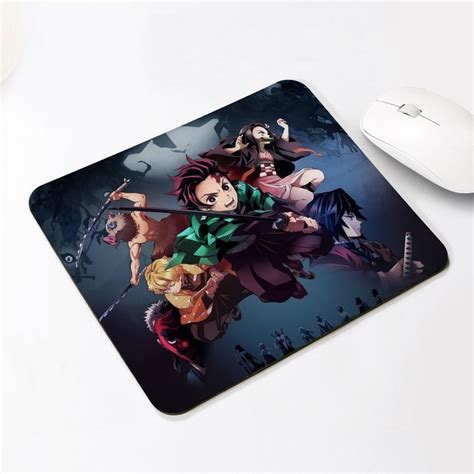 Anime Kimetsu No Yaiba Demon Slayer Nezuko Tanjiro Zenitsu Giyu Inosuke Mouse Pad Mousepad