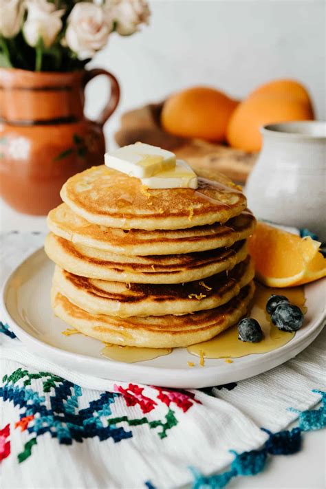 Fluffy Buttermilk Pancakes With Orange Muy Bueno