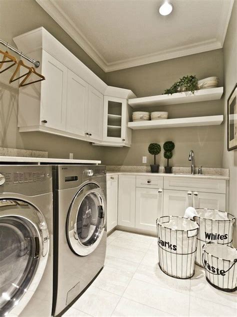 We love the idea of a rustic laundry room because many have a wash sink which makes it easier to remove stains and wash clothes directly in one space. 22 Laundry Room Ideas - Decoholic