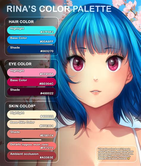 Anime Hair Color Palette 2024 Hairstyles Ideas