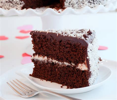This is a rich and moist chocolate cake. Tish Boyle Sweet Dreams: Love-Struck Chocolate Cake with White Chocolate Coconut Filling