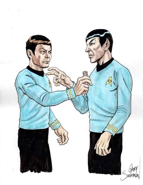 Spock Vs Bones Star Trek Art In Gary Shipmans Gary Shipman Art For