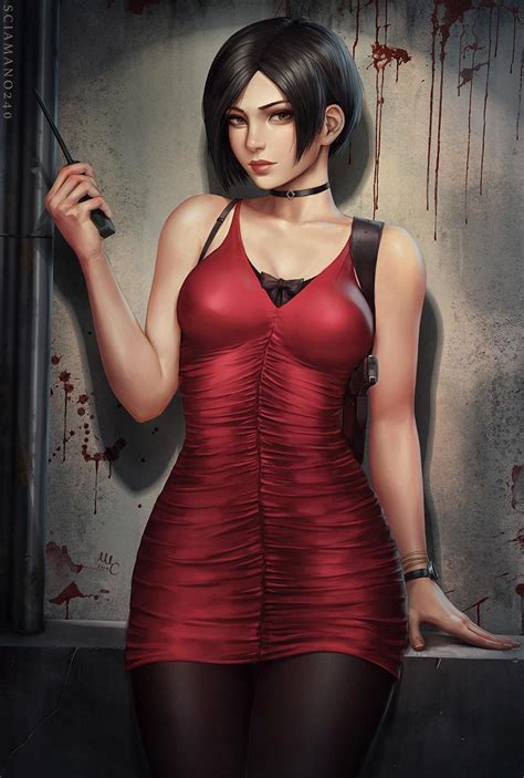 Sciamano S Art On Twitter Resident Evil Girl Ada Wong Resident Evil