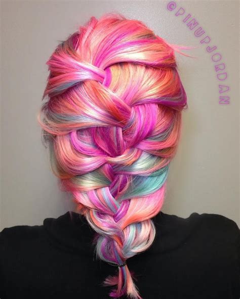 20 Magical Ways To Style A Mermaid Braid Hair Styles Rainbow Hair